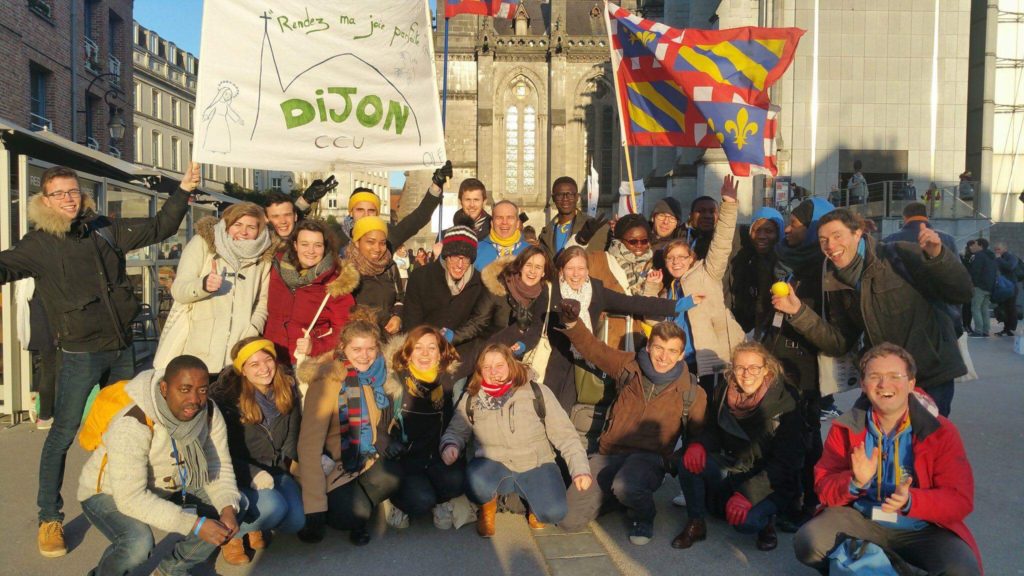 En images, l'aumônerie de Dijon au rassemblement étudiants Ecclesia campus