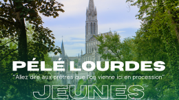 Affiche du pélerinage jeunes à Lourdes
